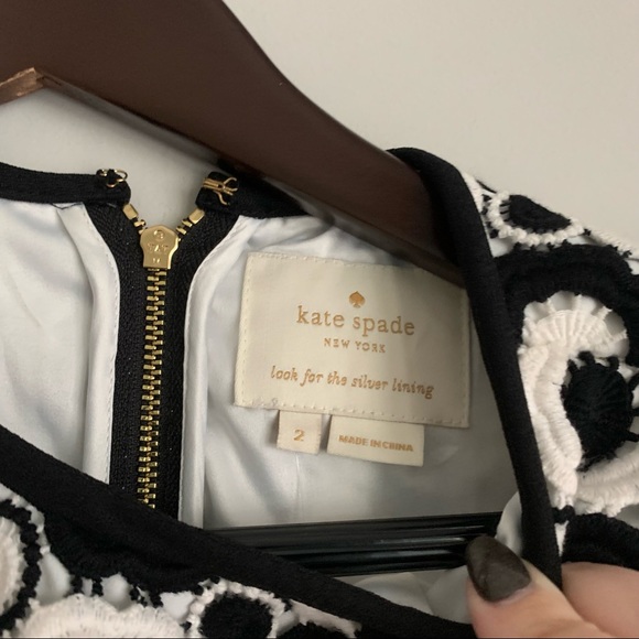 Kate Spade Guipure Lace Shift Dress 2 NWT - Picture 3 of 5